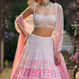 Ombré Pink Lehenga Sete