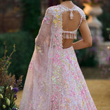 Powder Pink Sequin Lehenga Set
