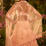 Candy Pink Three-Dimensional Lehenga Set