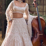 Powder Peach Dori Lehenga Set