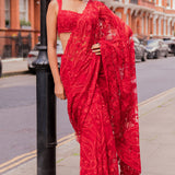 Red Dori Saree