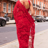 Red Dori Saree
