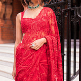 Red Dori Saree