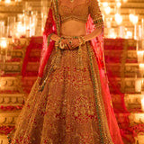 Red Zardosi Lehenga Set