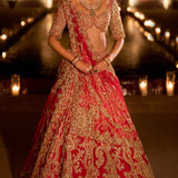Red Zardosi Lehenga Set