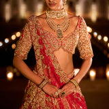 Red Zardosi Lehenga Set