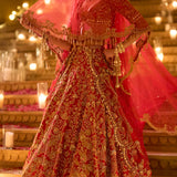 Red Zardosi Lehenga Set