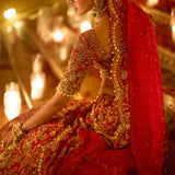 Red Zardosi Lehenga Set