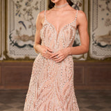 Rose Gold Pearl Gown