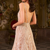 Rose Gold Pearl Gown