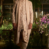 Rosé Champagne Sherwani Set