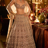 Ruby & Emerald Pearl Lehenga Set