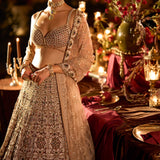 Ruby & Emerald Pearl Lehenga Set