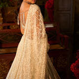 Ivory Crystal Lehenga Set