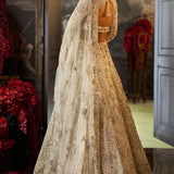 Ivory Sequin Lehenga Set