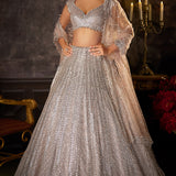 Dusty Mauve Lehenga Set