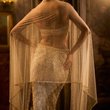 Light Gold Skirt Set
