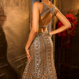 Emerald Fit & Flare Skirt Set