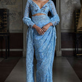 Powder Blue Saree