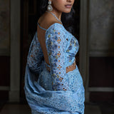 Powder Blue Saree