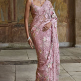 Dusty Pink Saree