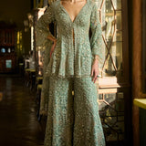 Sage Green Sharara Set