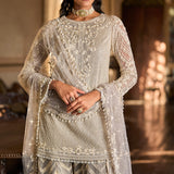 Grey Thread Work Sharara Set