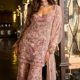 Dusty Rose Sharara Set