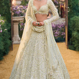 Sage Green Sequin Lehenga Set