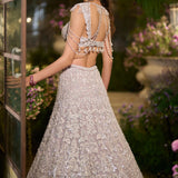 Slate Grey Sequin Lehenga Set