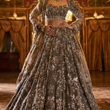Antique Brown Lehenga Set
