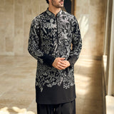Black & Silver Kurta Set