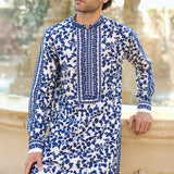 Blue Thread Work Kurta Set