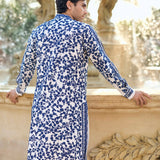Blue Thread Work Kurta Set