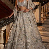 Champagne Chandelier Lehenga Set