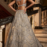 Champagne Chandelier Lehenga Set