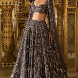 Charcoal Sequin Lehenga Set