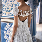 Cream Dori Anarkali Set