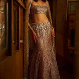 Crystal Gold Skirt Set