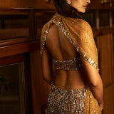 Crystal Gold Skirt Set