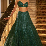 Emerald Green Lehenga Set