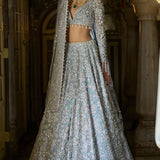 Ice Blue Lehenga Set