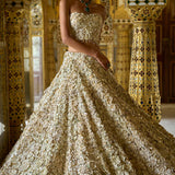 Ivory Corset Lehenga Set