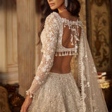 Ivory Floral Lehenga Set