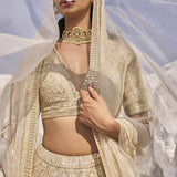 Ivory Gota Patti Lehenga Set