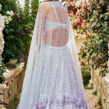 Lavender Sequin Lehenga Set