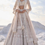 Nude Cream Dori Lehenga Set