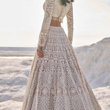 Nude Cream Dori Lehenga Set