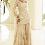Nude Dori Sharara Set