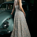 Powder Blue Pearl Gown